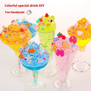 Kit de Pâte à Modeler en Gros DIY : Jouets en Boue Cristalline, Mini Slime avec Bouteille de Crème Glacée – Cadeau pour Enfants et Filles, Accessoires en Argile - Product Image 2