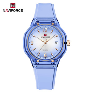Montres pour femmes Naviforce 6110, mode, silicone coloré, étanche, date, horloge, montre à quartz décontractée pour femmes, marque haut de gamme, luxe - Product Image 5