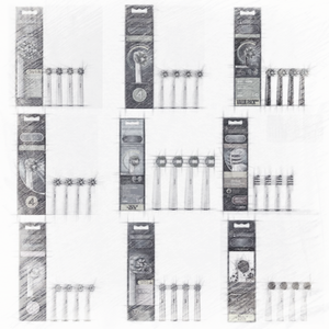Cabezales de Repuesto para Cepillo de Dientes Eléctrico con Logotipo Personalizado, Universales para Adultos, Compatibles con W1/W2/C1/C2/G2, Paquete de 4 Unidades para Regalo - Product Image 4