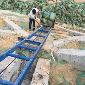 Slope tipo escalada tigre alimentador portátil lama concreto areia elevador mecânica construção transportadora
