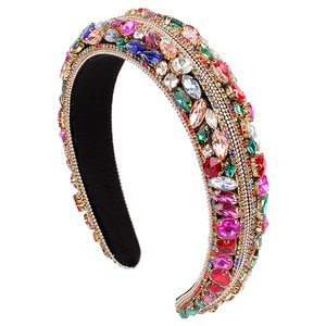 Diademas de Cristal para Mujer Hua Liyu, Diadema de Estilo Barroco con Pedrería Colorida para un Look Elegante en el Día a Día - Product Image 5