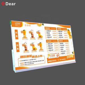 กล่องไฟบางพิเศษขนาด1080P 23.8นิ้วหน้าจอ LCD แสดงเมนูดิจิทัลสำหรับร้านอาหารร้านกาแฟและร้านค้าปลีก - Product Image 2