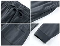 Pantalon de jogging homme personnalisé à marque privée, coupe slim minimaliste, en molleton épais, vente en gros