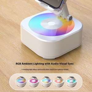 อุปกรณ์เสริมโทรศัพท์อเนกประสงค์: ลำโพง3 in 1ตั้งได้แบตเตอรี่สำรองพร้อมไฟสี RGB กล่องดนตรีไร้สาย - Product Image 2
