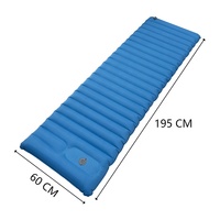 Matelas de camping portable ultraléger, imperméable, haute qualité, 3 saisons, avec pompe à pied intégrée, gonflage/dégonflage rapide