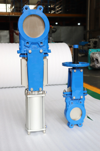 Válvula de cuchilla neumática manual KGV-00 ASTM A536 A126 a precio competitivo - Product Image 6