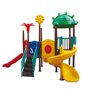Outdoor <b>Slide</b> And Swing Combination <b>Plastic</b> Playground Equipment For Children Kindergarten Use - Product Image 1