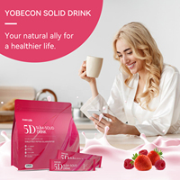 Péptidos de Colágeno de Marca Privada Suministrados por Fábrica, Reafirmantes de la Piel, Perfectos para el Cuerpo, Probióticos de Frutas Dulces, Té Verde Adelgazante Instantáneo para Adultos