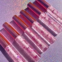 Fournisseur en gros de marques privées, créez votre propre gloss hydratant brillant, gloss à lèvres de haute qualité, tube transparent, gloss à lèvres naturel