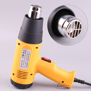 1600W AC220 kỹ thuật số điện không khí nóng Súng nhiệt độ kiểm soát xây dựng máy sấy tóc nhiệt Súng hàn công cụ điều chỉnh + vòi phun - Product Image 2