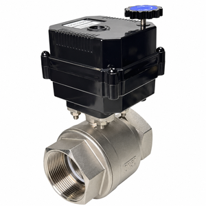 Flomarvel Fh-b Dn32 Dn40 Dn50 Ip67 15nm Vanne à boisseau sphérique motorisée en acier inoxydable/laiton/PVC ISO5211 NPT/BSP à bas prix - Product Image 4