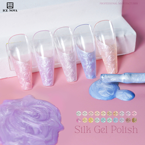 ICE NOVA Silk Gel Polish Douceur Comme La Soie Paillettes Haute Densité Paillettes Étincelantes <span class=keywords><strong>Semi</strong></span> Permanentes Pas Besoin De Couleur De <span class=keywords><strong>Base</strong></span> 2kg - Product Image 2