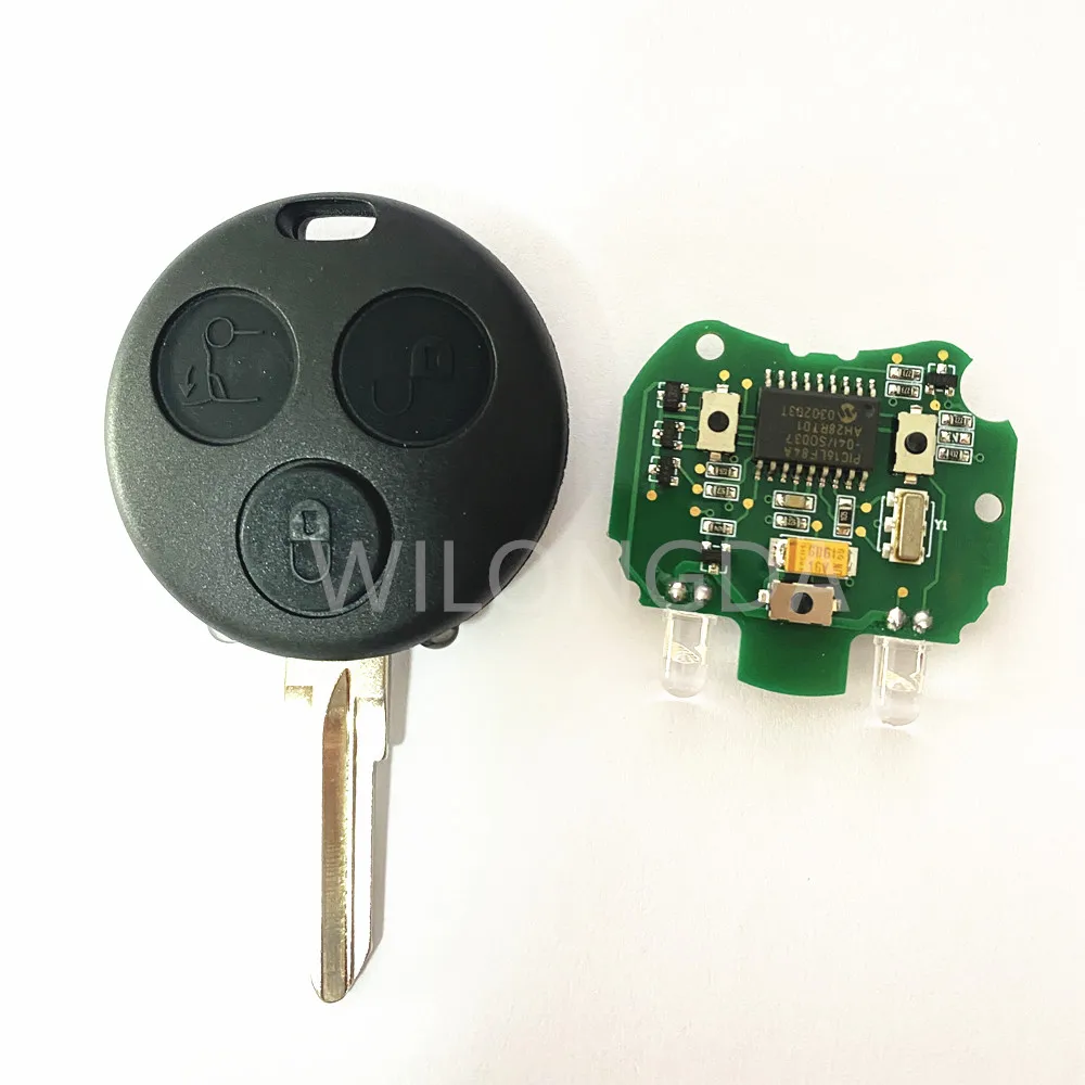 Original 3-Button Remote Key for Mercedes Benz Smart Fortwo