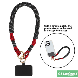 Màu Đỏ Đen Phù Hợp Bện Vòng Dây Buộc Có Thể Tháo Rời Khóa Điện Thoại Di Động Dây Buộc Tương Thích Với Tất Cả Các Điện Thoại Thông Minh - Product Image 4