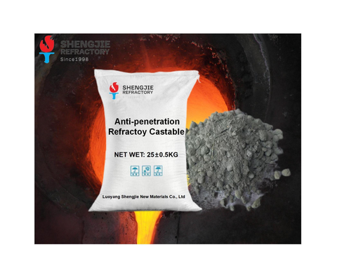High Purity Refractory Cement Concrete Anti-Penetration Refractory Castable Manufactured with Cutting Service on Sale