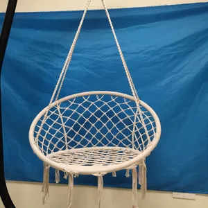 Makrome salıncak sandalye makrome hamak sandalye asılı pamuk halat hamak salıncak sandalye kapalı/açık