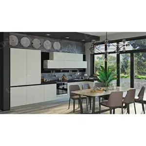 सस्ता सरल डिजाइन आधुनिक शैली फ़ोशान पूर्ण सेट मॉड्यूलर किचन स्मार्ट किचन कैबिनेट सहायक उपकरण ब्लूम