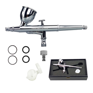 Aérographe hybride Gen Art 0,3 mm à alimentation par gravité, double action, vitesse réglable, portable pour les travaux d'art, les modèles et la peinture - Product Image 1