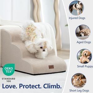 Stevige waterdichte hondentrappen 5-traps duurzame schuimtrap antislip veilig voor oudere grote honden bank bed - Product Image 2