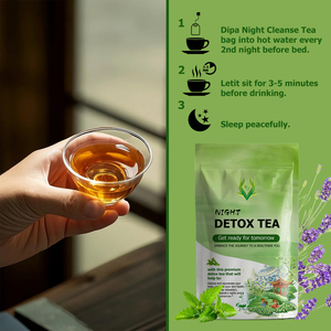 Hot Sale Premium Night Detox Tea Improve Skin Health Senna Leaf <b>Supplement</b> Non GMO Weight Loss Tea Bags for Adults - Product Image 4