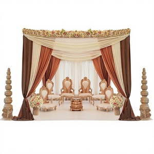 Chaises de mariage hindoues en bois, ensemble de chaises de mariage modernes, ensemble de chaises de mariage royal Maharaja, vente d'usine en Australie - Product Image 1