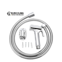 Ensemble de douche hygiénique EURO CLIMA avec écrou en plastique et tuyau flexible en PVC