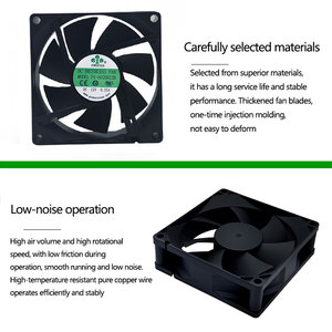 PoweYear 8025 80mm PC châssis ventilateur 80x80x25mm PC boîtier purificateur d'air serveur amplificateur équipement de puissance ventilateur de refroidissement 12V 24V - Product Image 5