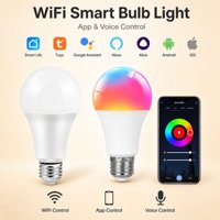 Anpassbare Tuya Smart Glühbirne RGB CCT Mehrfarbig E27 E26 LED-Birne Tuya 9W Smart Life APP LED-Birne 110V 240V