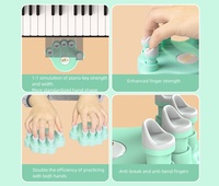 Musical Instrument Auxiliary Tools Piano Finger Exercise Finger Exerciser Hand Corrector Strength Trainer ABS+Silicone