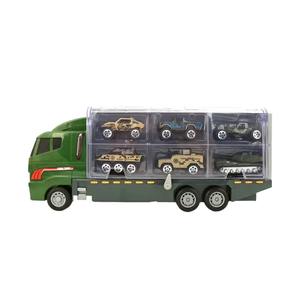 Enfants Simulation Jeux Militaires Camion Conteneurs Transport Militaire <span class=keywords><strong>Mini</strong></span> Bataille Moulé Sous Pression Jouets Voiture Transporteur Camion Jouet - Product Image 2