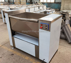 Mélangeur à viande industriel 50L à double arbre en acier inoxydable 304 à vitesse variable pour boucherie, restaurant, charcuterie artisanale - Product Image 3