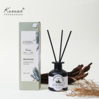 Diffuseur à Bâtonnets 120 ml, Ventes Flash, Luxe Sans Flamme, Huile Essentielle Naturelle, Parfum d'Ambiance Cristal pour Chambre et Bureau