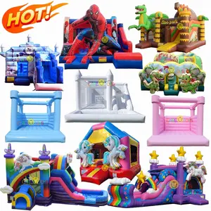 Cheap Prices Giant Kids Large Commercial Inflatable Bouncy Castle With Slide Water Combo Adult Outdoor Children Used Sale