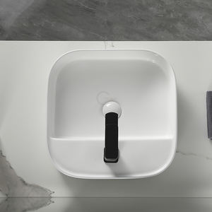 Lavabo de Cerámica de Alta Temperatura, Cuadrado, Grande, para Encimera - Product Image 4