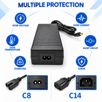 Adaptateur secteur de bureau OEM ODM personnalisé approuvé par la FCC 12V 8A Prise US 5.5x2.5mm 96W pour ordinateur portable et PC tout-en-un
