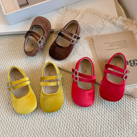 Chaussures de princesse pour filles, nouvelle collection printemps 2026, style coréen, semelle souple, respirantes, antidérapantes, résistantes à l'usure, mignonnes