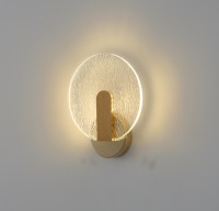 Applique murale moderne en acrylique LED 8W 4000K Ra80 avec interrupteur, durée de vie de 20 000 heures, pour salon