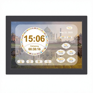 นาฬิกาแขวนผนังอิสลาม<span class=keywords><strong>พร้อม</strong></span>ปฏิทินอัลกุรอานดิจิทัล ขนาด 10.1 นิ้ว  หน้าจอแอนดรอยด์  <span class=keywords><strong>พร้อม</strong></span> WiFi  ตัวเรือนไม้พลาสติกทันสมัย  ของขวัญสำหรับชาวมุสลิม  แสดงเวลาละหมาด - Product Image 2