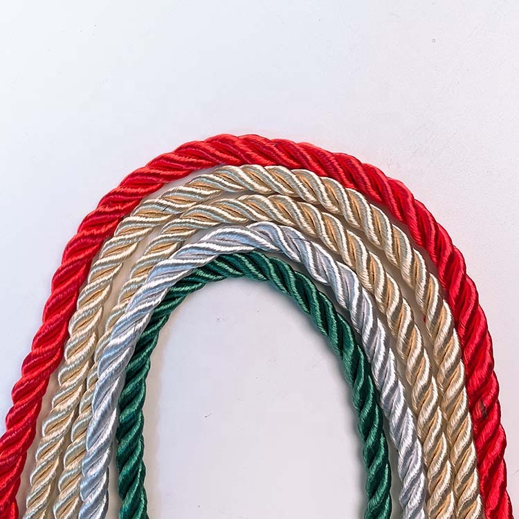 Оптовая продажа 5 мм круглая витая веревка ручка веревка для упаковки бумажных пакетов