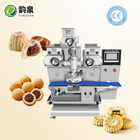 Machine automatique de haute capacité pour l'enrobage de mochi, ligne industrielle d'enrobage pour produits céréaliers et la fabrication de gâteaux de lune