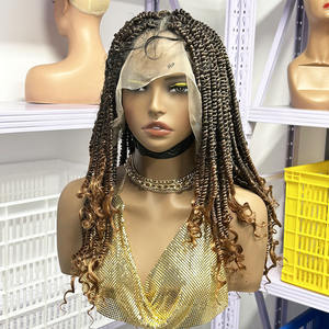 Peluca de Cabello Sintético Passion Twist de 12 Pulgadas, con Frente de Encaje Completo, Ondulado Rizado, Fibra de Alta Temperatura, Peluca de Encaje <span class=keywords><strong>HD</strong></span> para Mujer - Product Image 4