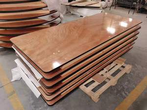 <span class=keywords><strong>Mesa</strong></span> <span class=keywords><strong>de</strong></span> comedor plegable <span class=keywords><strong>de</strong></span> <span class=keywords><strong>madera</strong></span> <span class=keywords><strong>para</strong></span> exteriores, suministros <span class=keywords><strong>de</strong></span> boda portátiles, tabla redonda china a prueba <span class=keywords><strong>de</strong></span> fuego - Product Image 5