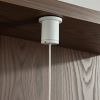 Kits de fixation de câbles blancs pour luminaires suspendus et éclairages LED linéaires, prix direct usine, avec couleurs et dimensions personnalisables