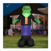 BOYAN Aufblasbarer Halloween-Hexenkessel, Geister-Hofdekoration, Gemmy