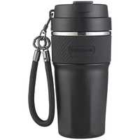Tumbler haut de gamme en acier inoxydable à double paroi, revêtement céramique, isolé sous vide, tasse à café de voyage 500ml