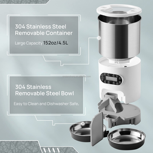 Dispenser Makanan Kucing Otomatis 4.5L dengan Pengatur Waktu, Kontrol Aplikasi Pintar, Perekaman Waktu, Kapasitas 3L/4.5L untuk Kucing - Product Image 4