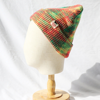 Gorro de Invierno Personalizado por el Fabricante, Multicolor, con Puño, Bordado, Etiqueta Tejida con Logotipo, Gorro de Punto