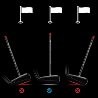 Bâton d'entraînement magnétique de golf pour l'alignement de la face de club et l'entraînement de l'axe de swing, avec aimant puissant, compatible avec tous les clubs en fer/ wedge - Vente en gros