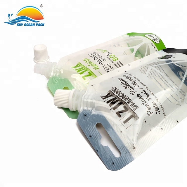 High Quality Self Stand Fruit Printed 5l Juice Pouch With Spout