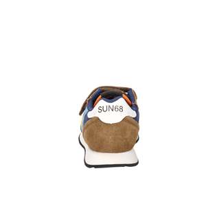 Sun68 Baskets pour enfants Z45314B Marron Bleu Fermeture Velcro Chaussures décontractées - Product Image 4